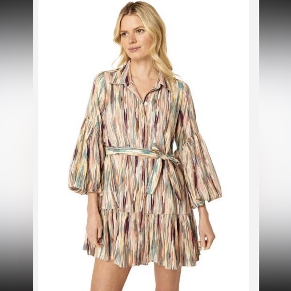 🆕 NWT Misa Martina Dress, Blurred Ikat Size Medium